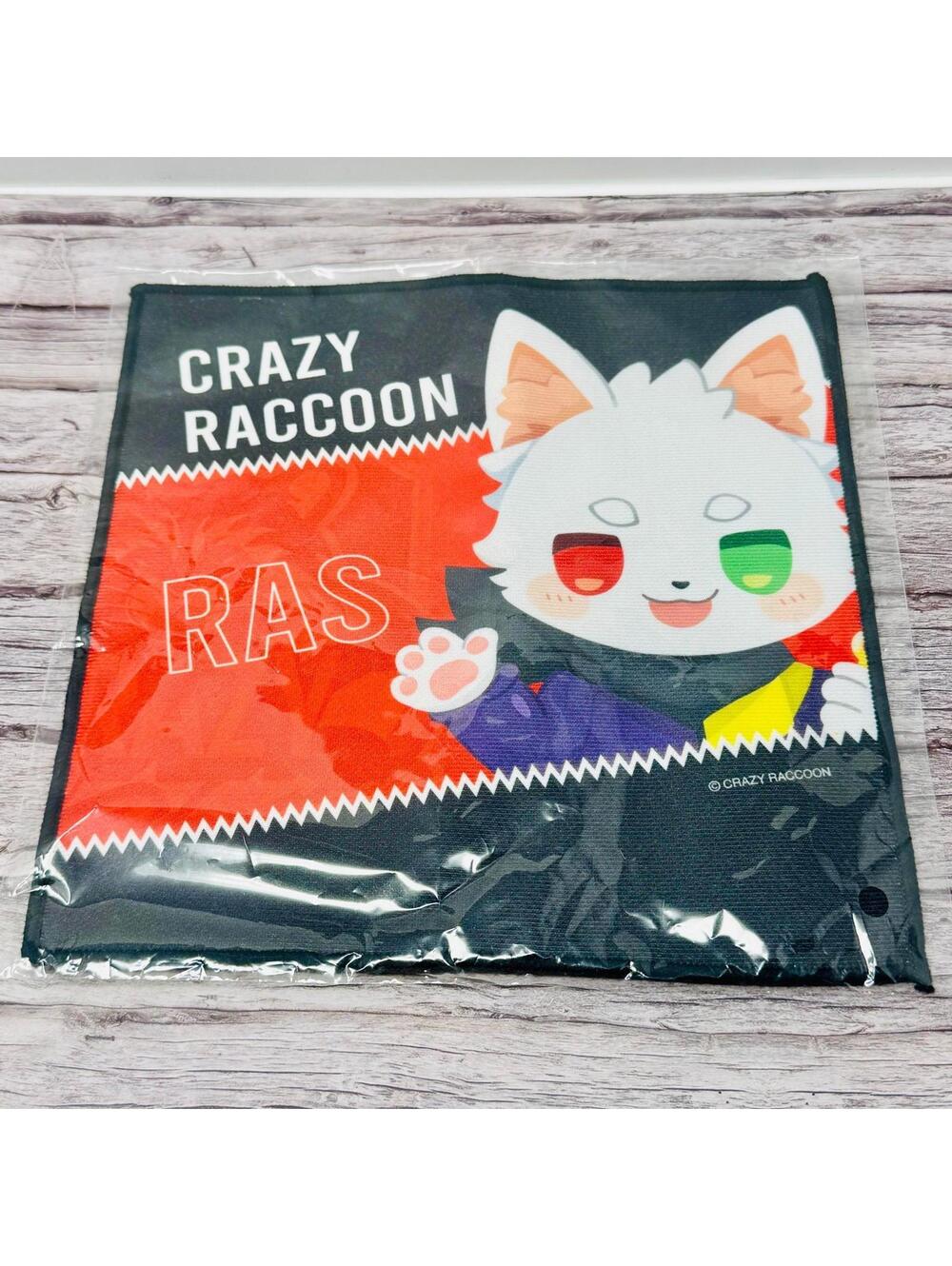 Crazy Raccoon Ras White Fox Hand Towel E-Sports Anthro Japan Import US Seller